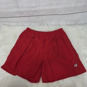 Big Dogs Men's Vintage Vibrant Red Mesh Lined Athletic Shorts
